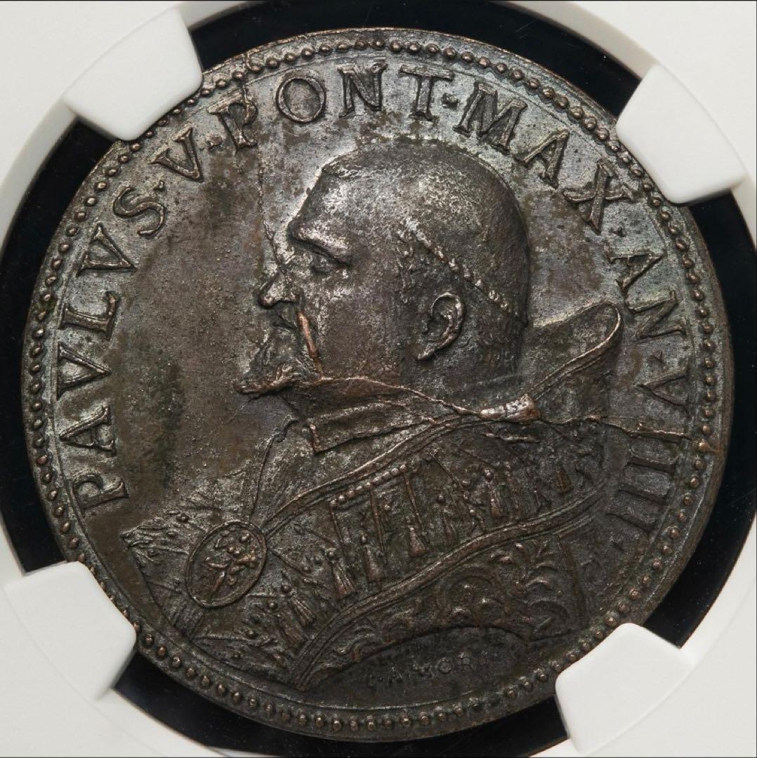 バシリカ大聖堂1613年 パウルス5世　ブロンズメダル