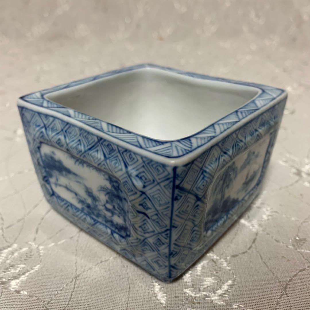 雪山　正方　盆栽鉢