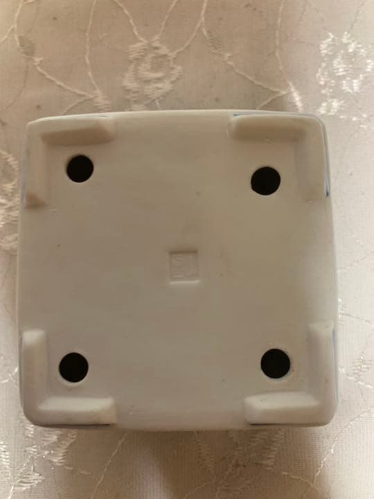 雪山　正方　盆栽鉢