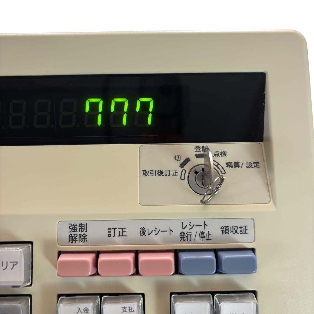 SHARP 電子レジスター XE-A147-W 鍵・ACアダプター付き 店舗用