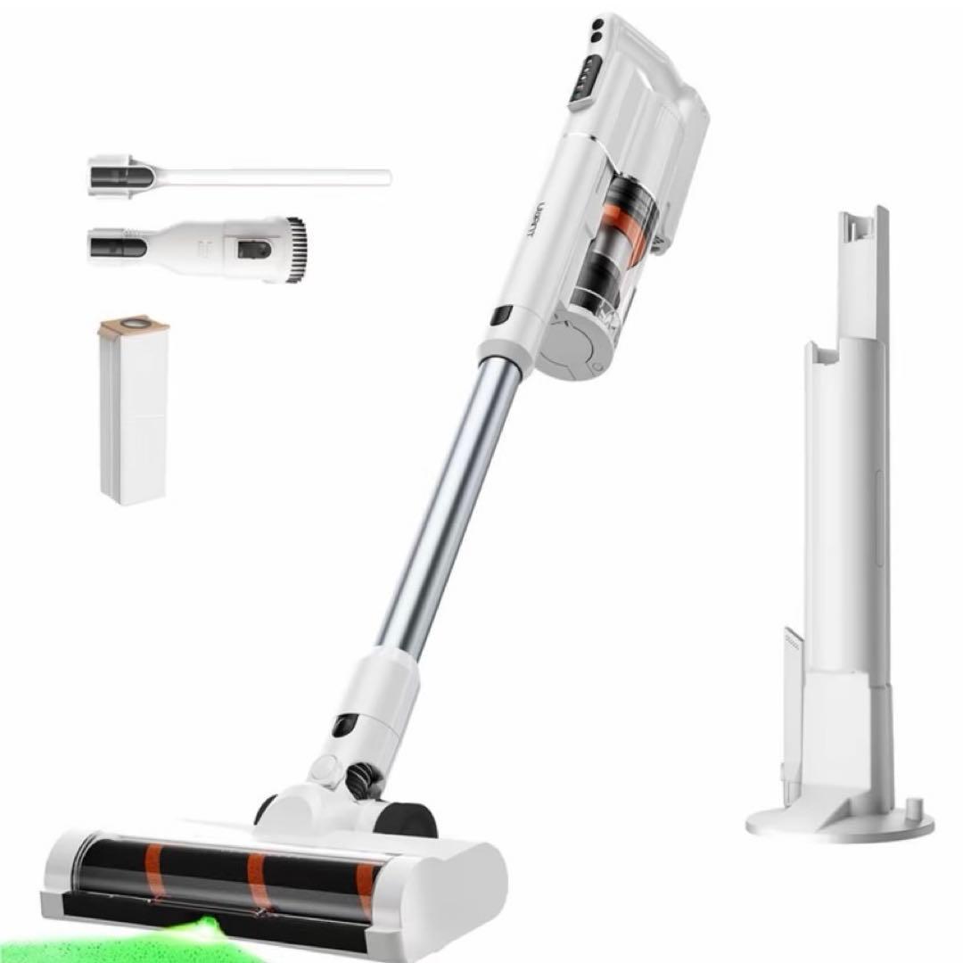 掃除機 コードレス 自動ゴミ収集ドック ゴミがわかるグリーンLEDライト