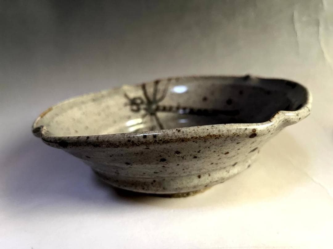 皿■絵唐津 蜻蛉図 古皿 あて皿 酒器 とんぼ絵 古美術 時代物 骨董品■