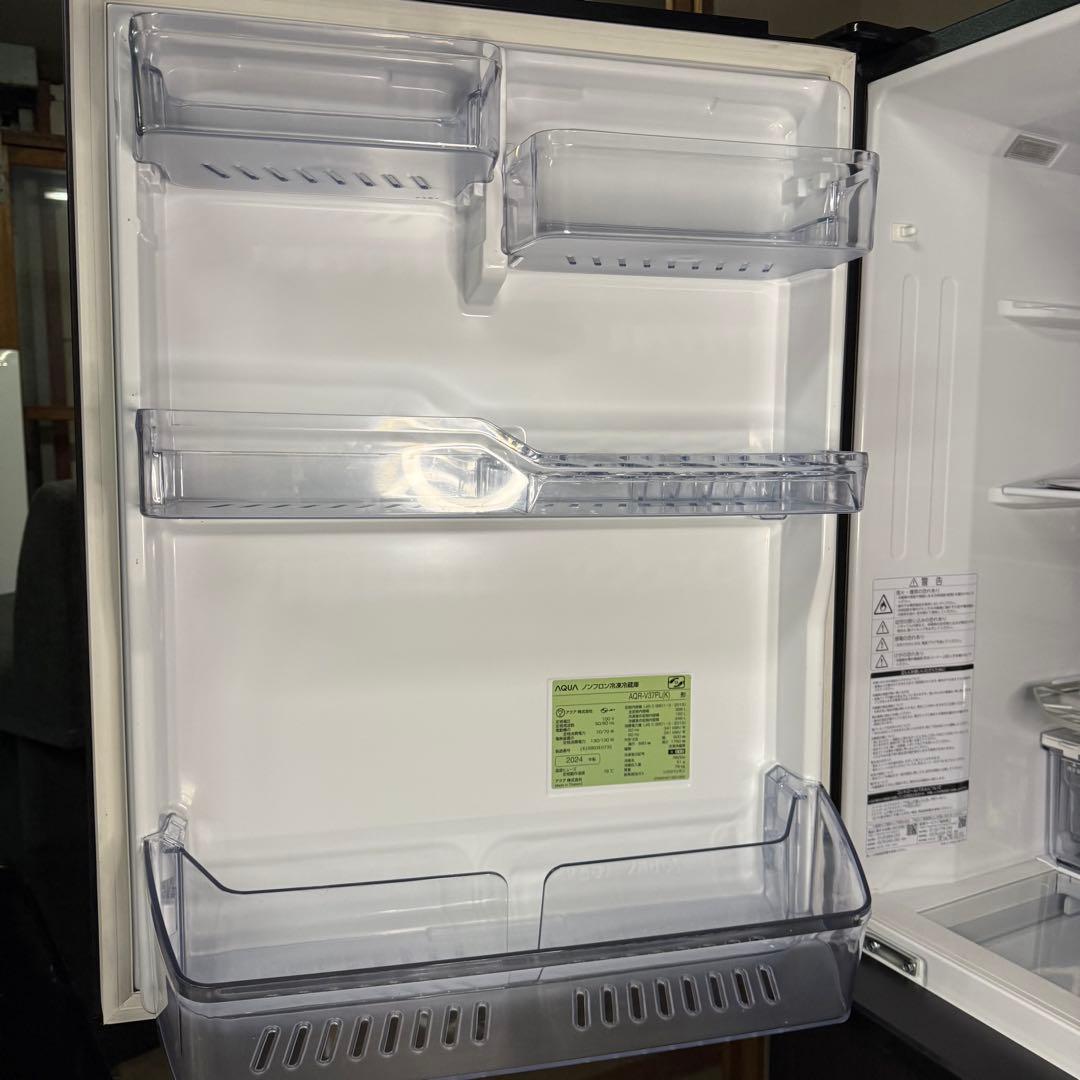 【893】【美品】AQUA 冷蔵庫AQR-V37PL(K) 368L 2024年