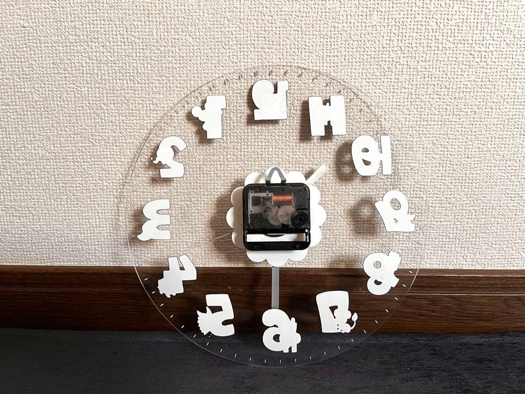 あらゐけいいち展　アクリル時計