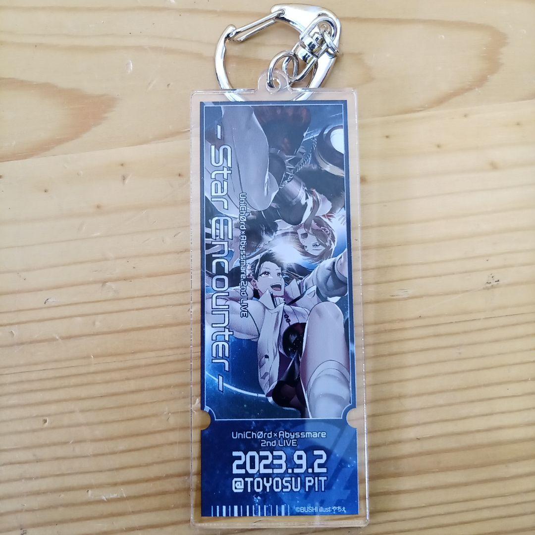 D4DJ UniChØrd×Abyssmare 2nd LIVE チケット風ロゴ