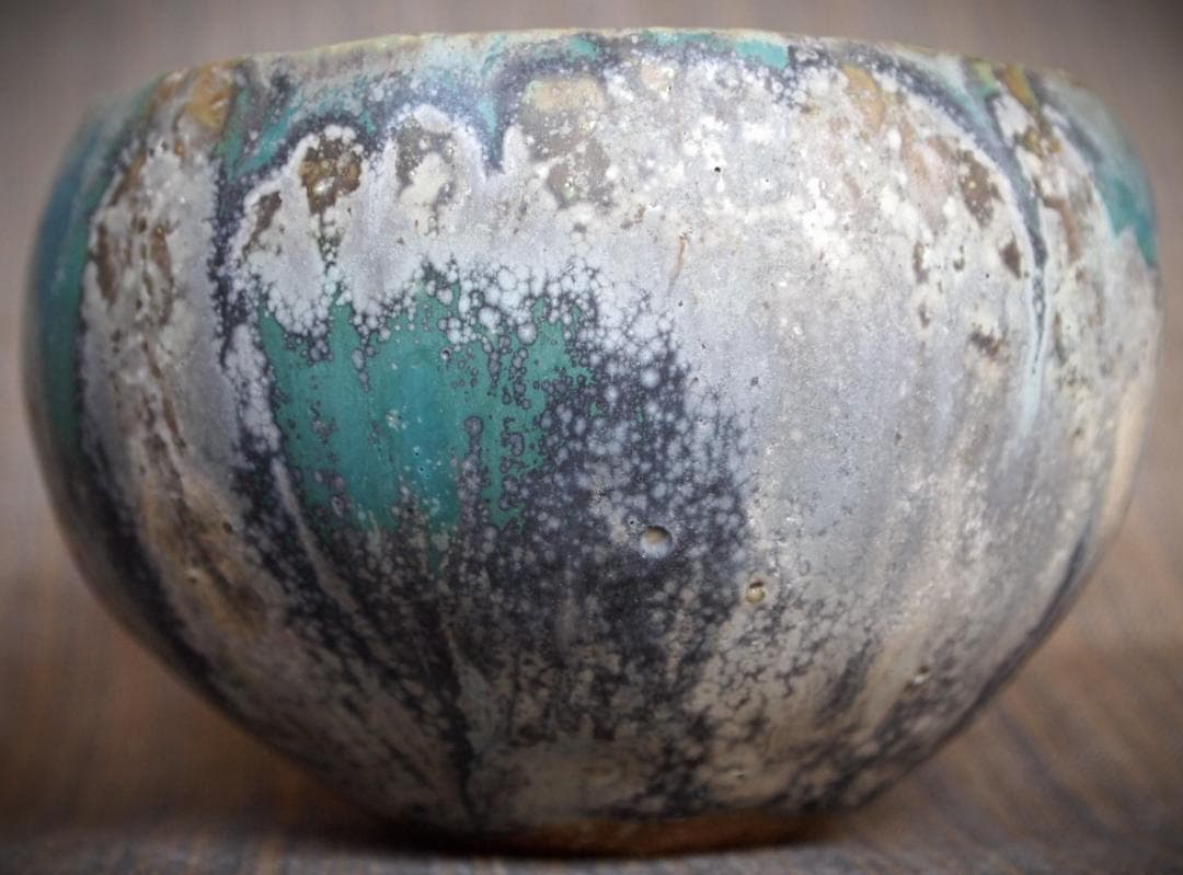 人気作家★金澤尚宜★てびねり（モーンガータ）茶碗★あよお