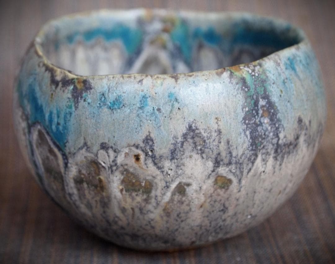 人気作家★金澤尚宜★てびねり（モーンガータ）茶碗★あよお