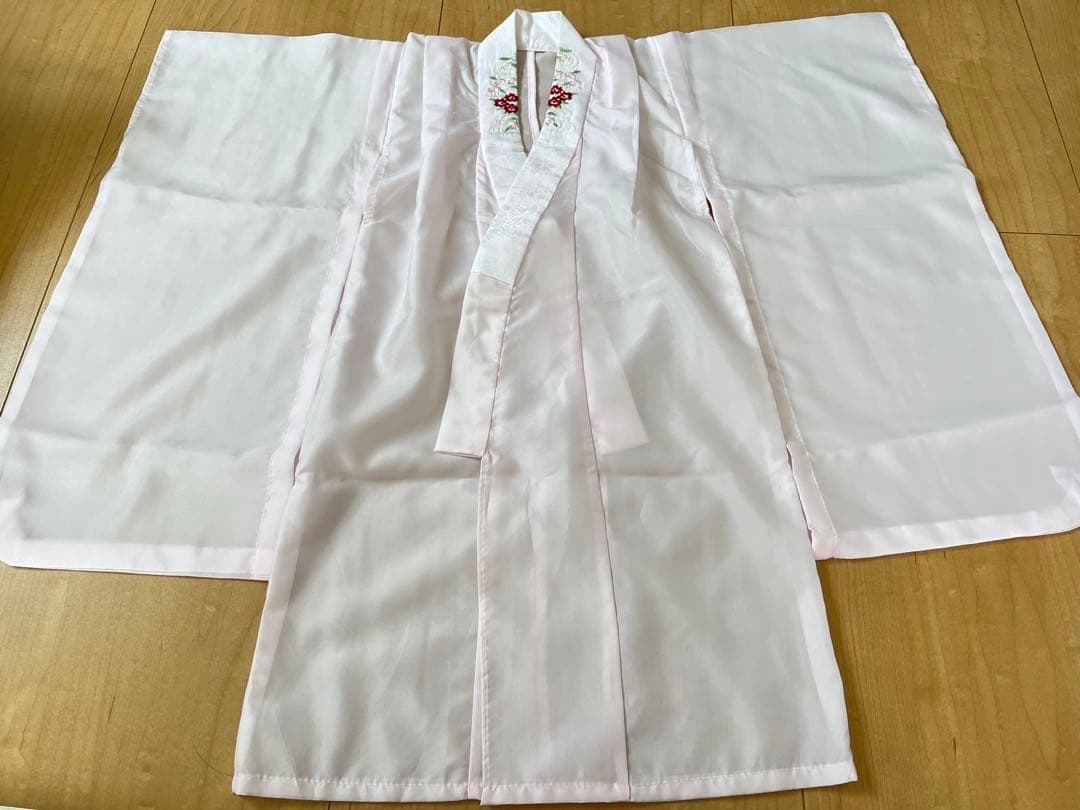 七五三　三歳花柄着物セット