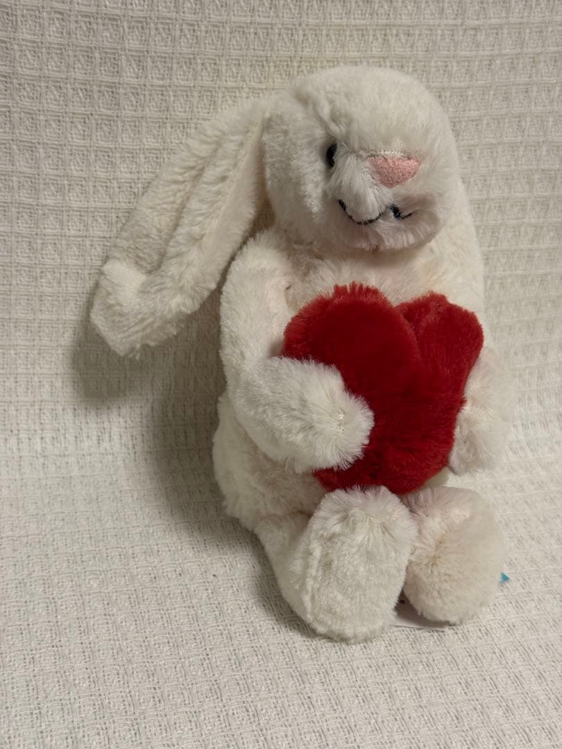 Bashful Red Love Heart Bunny ラブハートバニー S