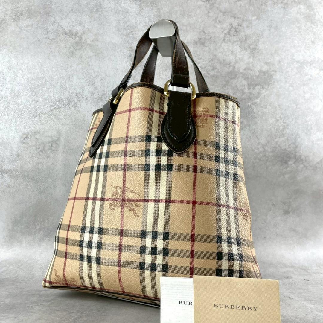 【希少美品⭐︎】バーバリー BURBERRY ノバチェックトートバッグPVC