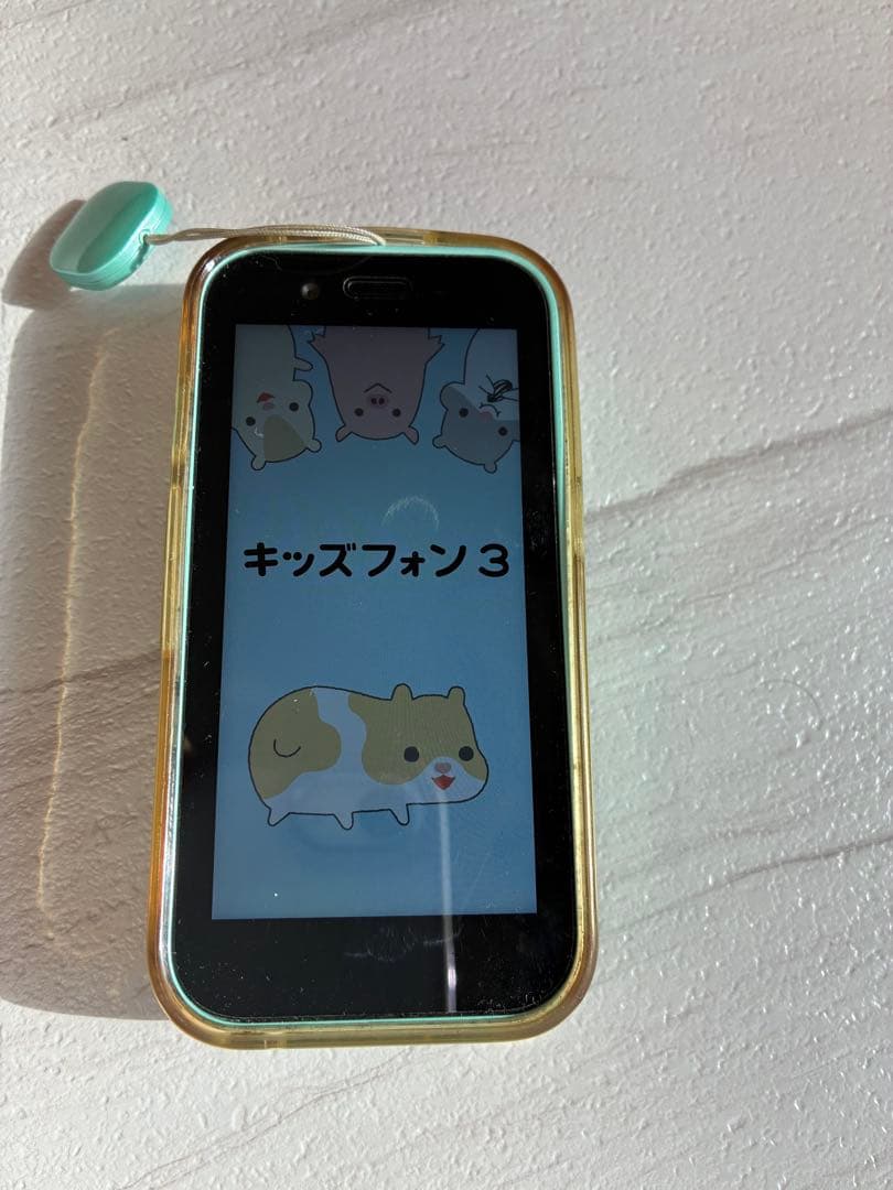 ソフトバンク　キッズフォン3 ミントグリーン ケース付き