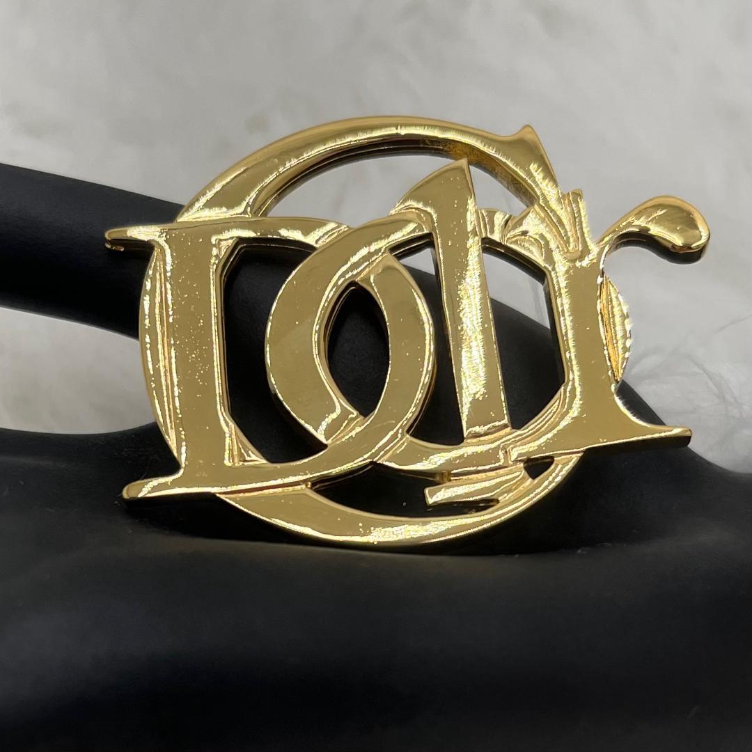 極美品✨Christian Dior ディオール　ブローチ 　ゴールド