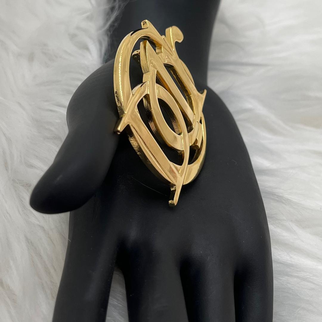 極美品✨Christian Dior ディオール　ブローチ 　ゴールド