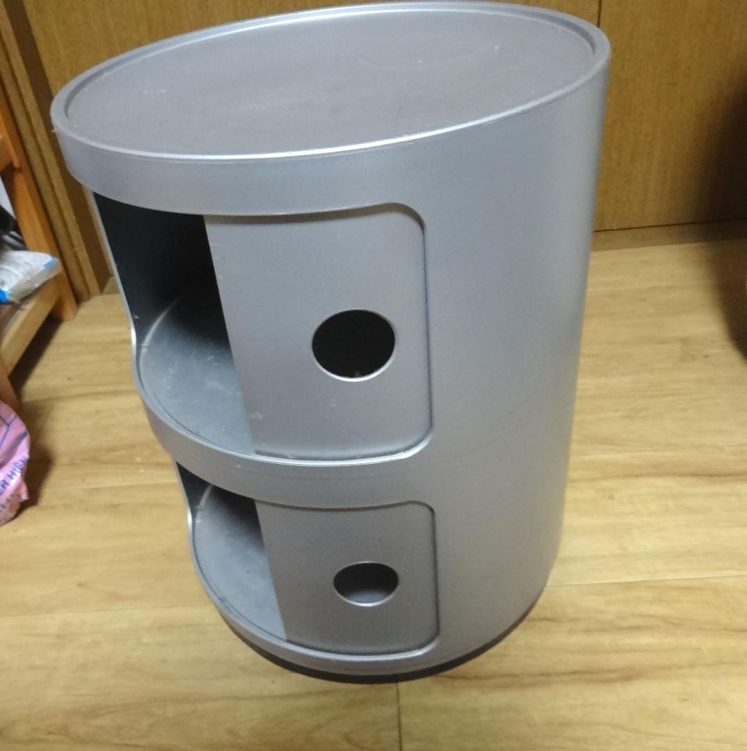 正規品　kartell カルテル　コンポニビリ　シルバー　銀色　２段