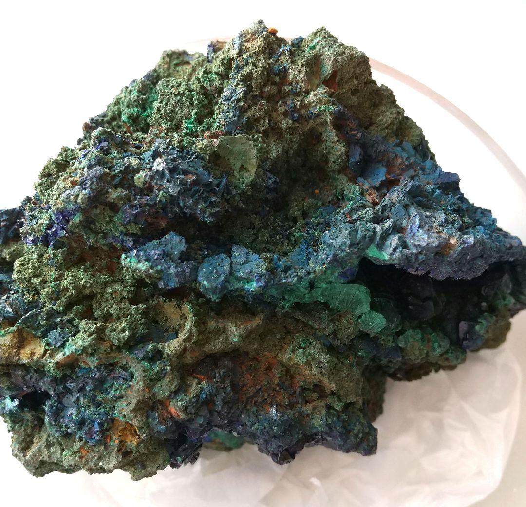 女神の叡智❇️ラオス産 アズライト マラカイト 美形状クラスター 868g