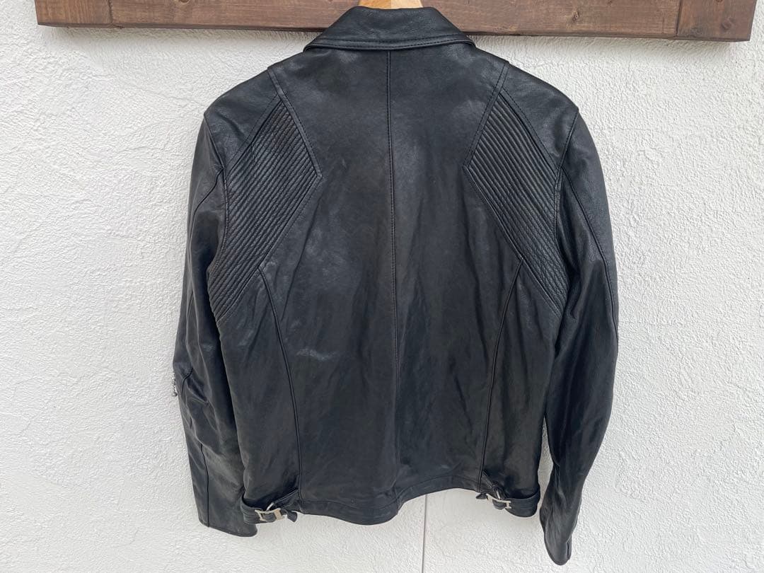 OR GLORY ブラックレザー シングルライダース 38 オアグローリー