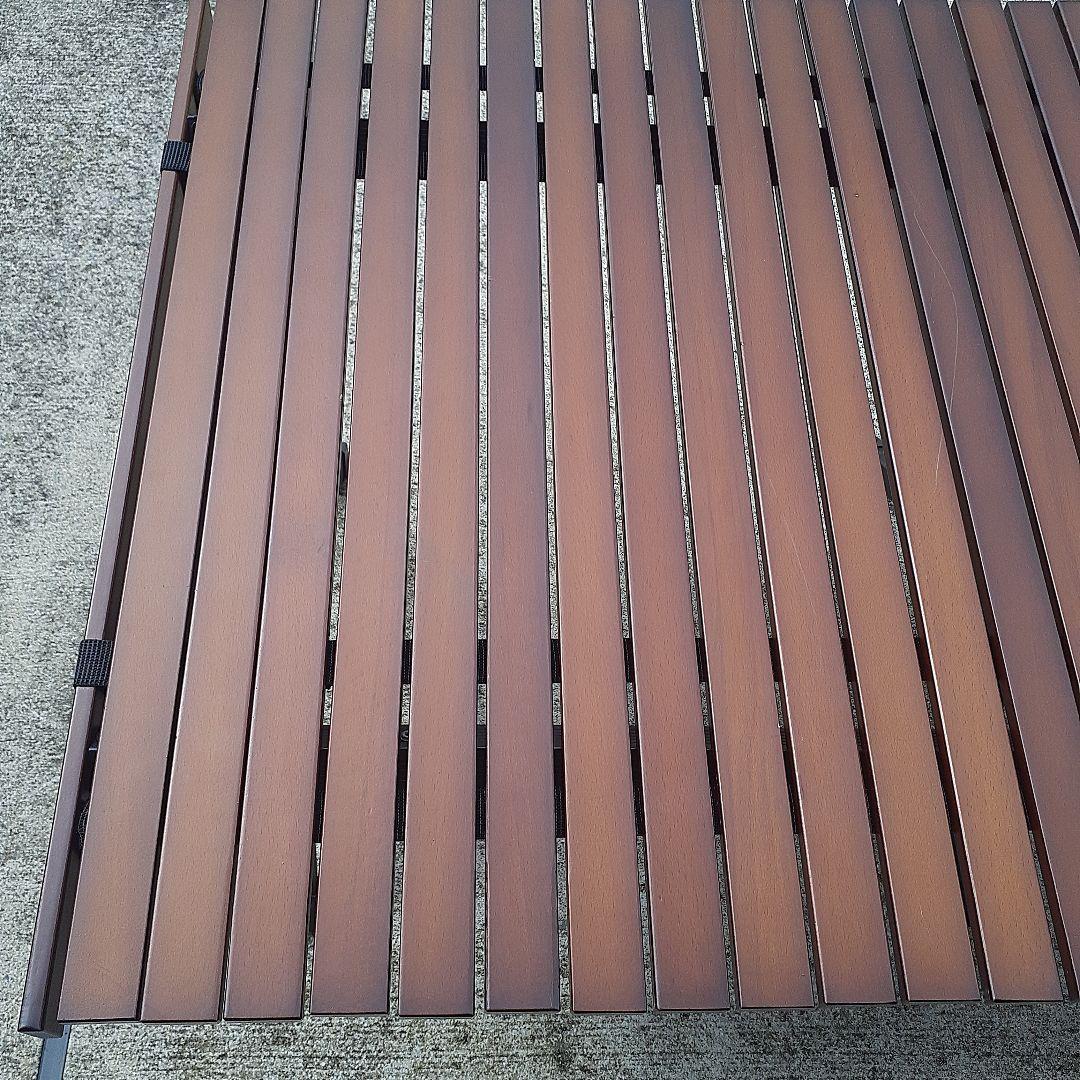 FIELDOOR ウッドロールトップテーブル 120cm×70cm×45cm