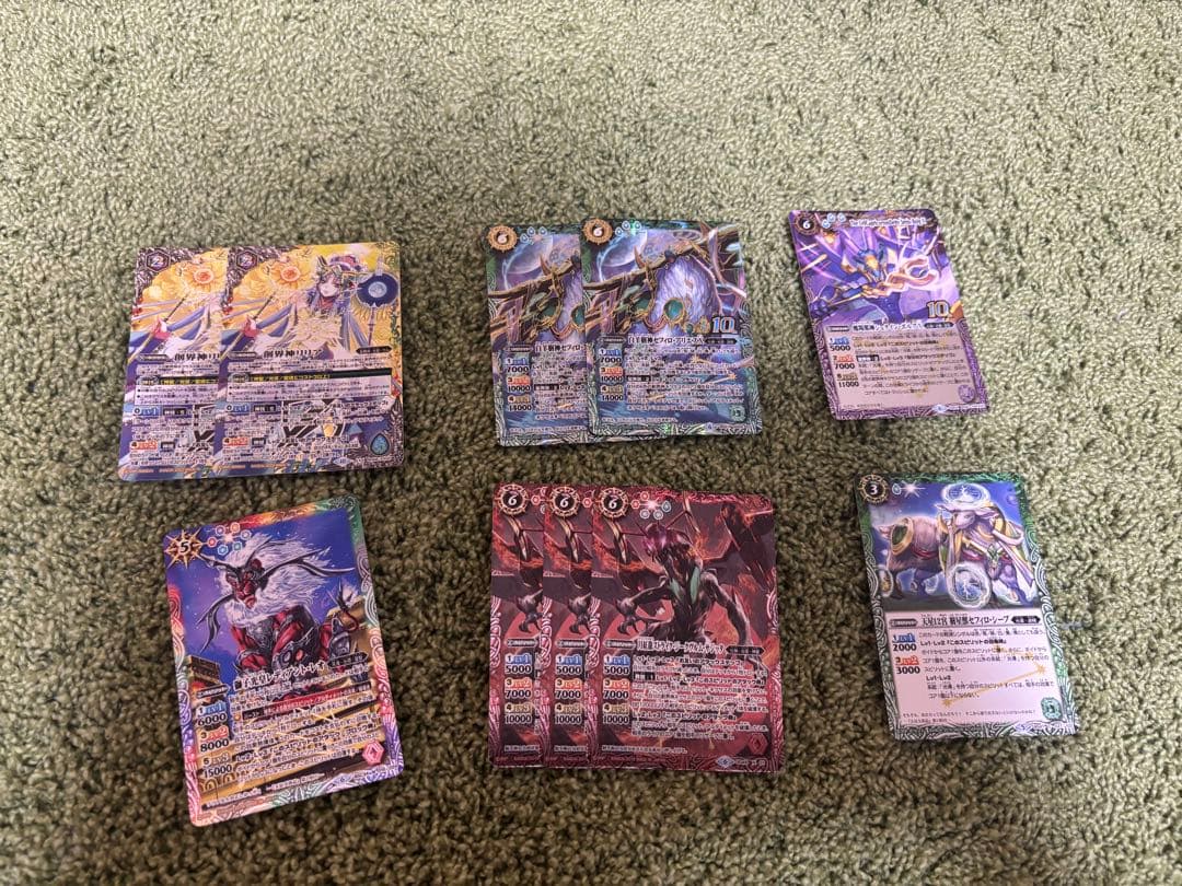 バトスピ 引退品 光導デッキ&スリーブ&パーツセット（2枚目あり）