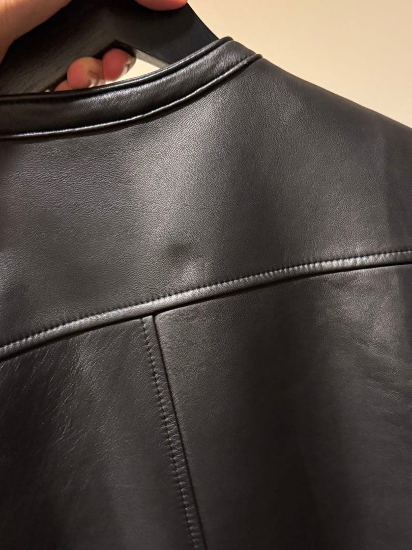 UNITED TOKYO 黒 ライダース ラムレザーシングルジャケット サイズ3