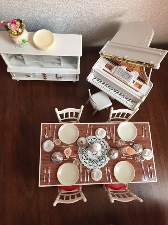 リカちゃん 白い白い家具セット