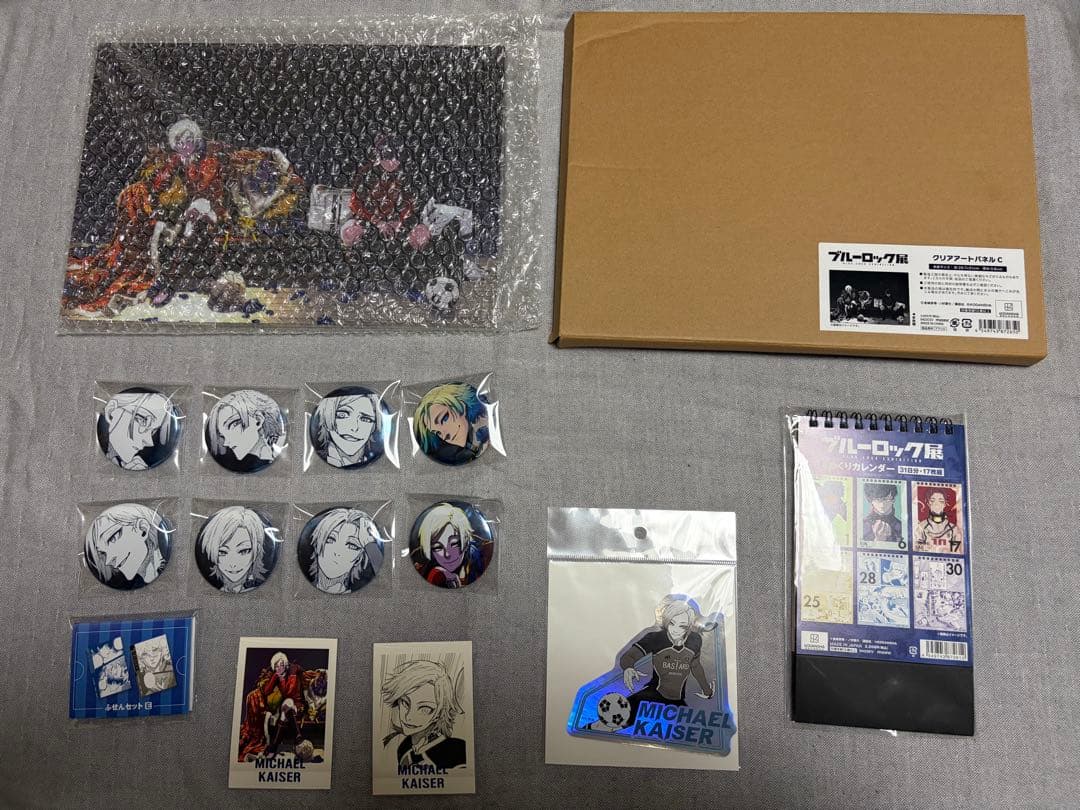 ブルーロック展 ミヒャエル・カイザー アートパネル 缶バッジ まとめ売り
