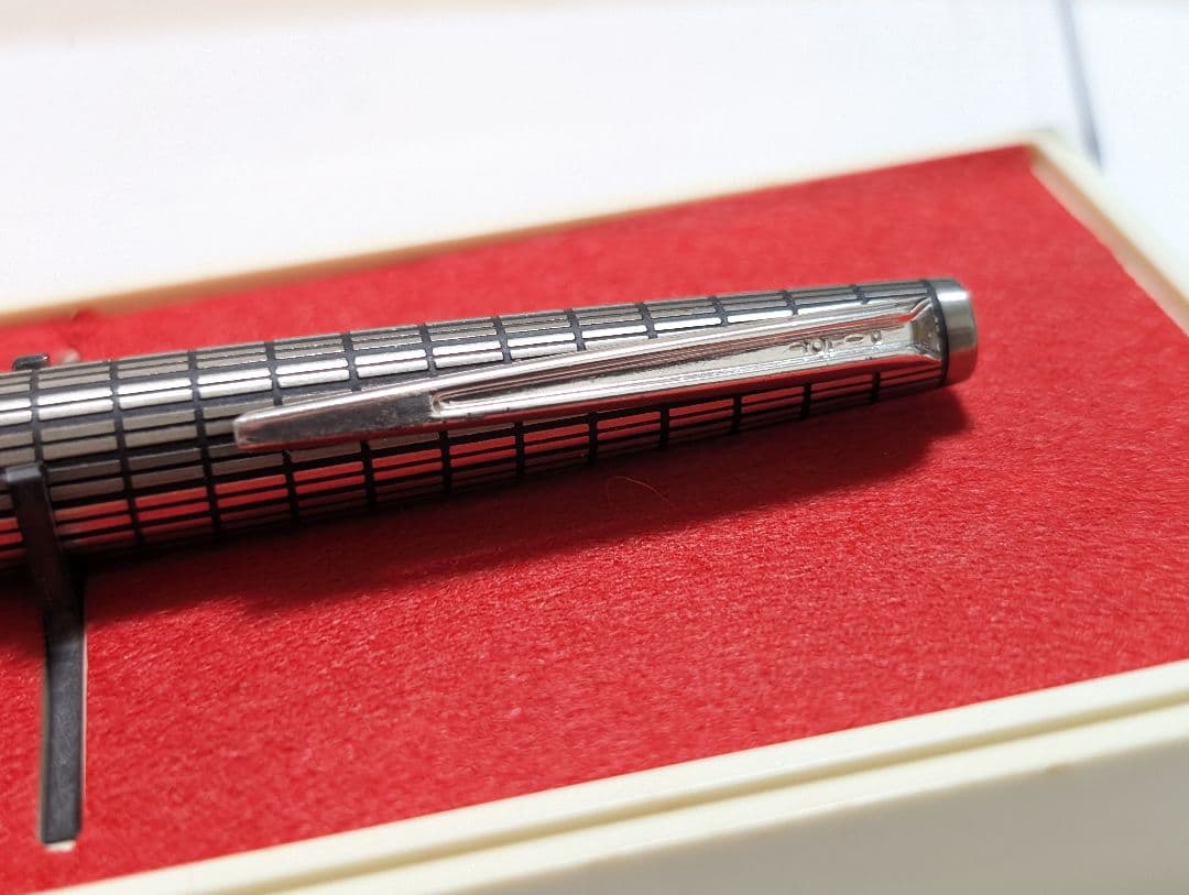 Pilot　Elite　全格子柄　廃盤　万年筆　蝕刻　パイロット　18k-750