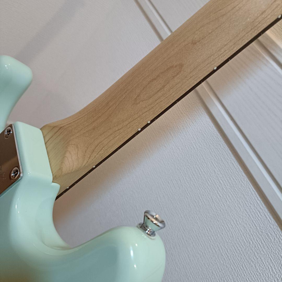 メンテ済｜Squier ストラトキャスター エレキギター サーフグリーン
