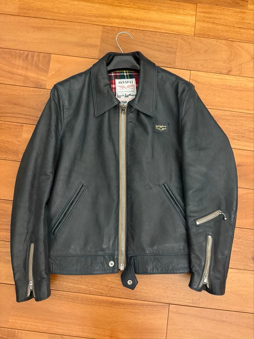 ルイスレザー　コルセア　ネイビー　シープ