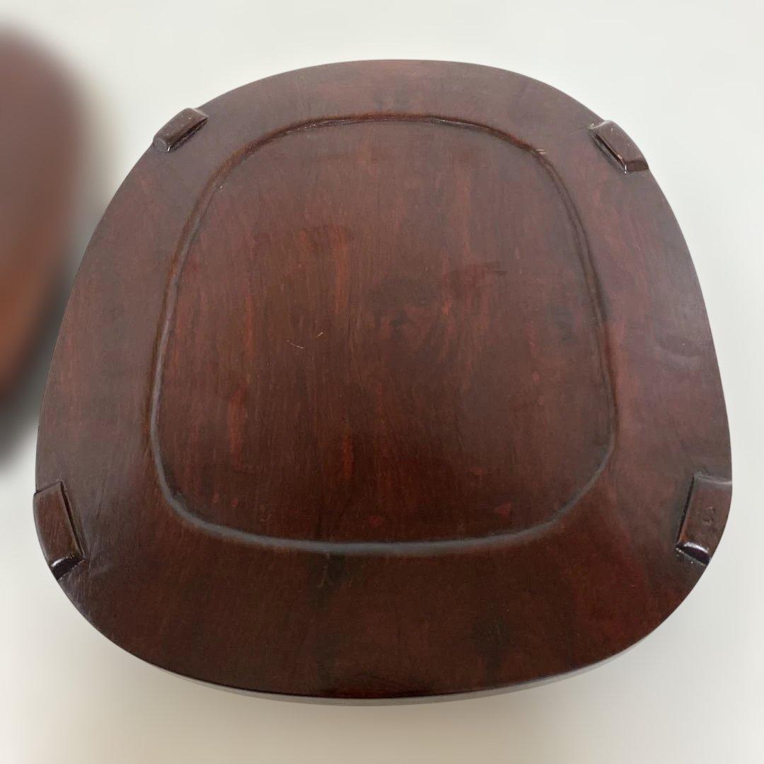 ☆中古☆端渓硯　硯　中国　約26x23cm 蓋付き　1-3460