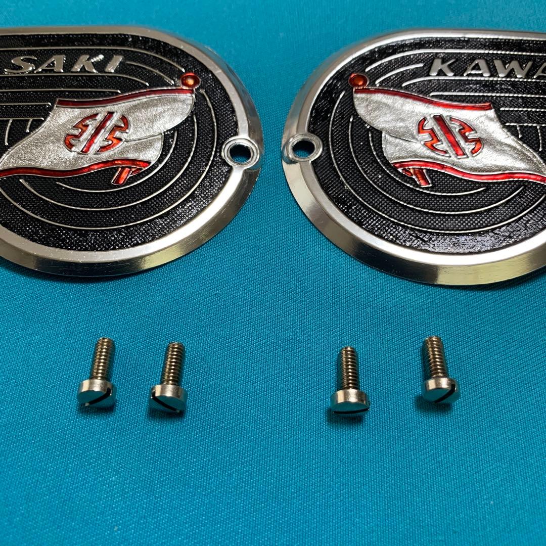 カワサキ純正カワサキW 1W1ＳメグロSGその他タンクエンブレム新品未使用