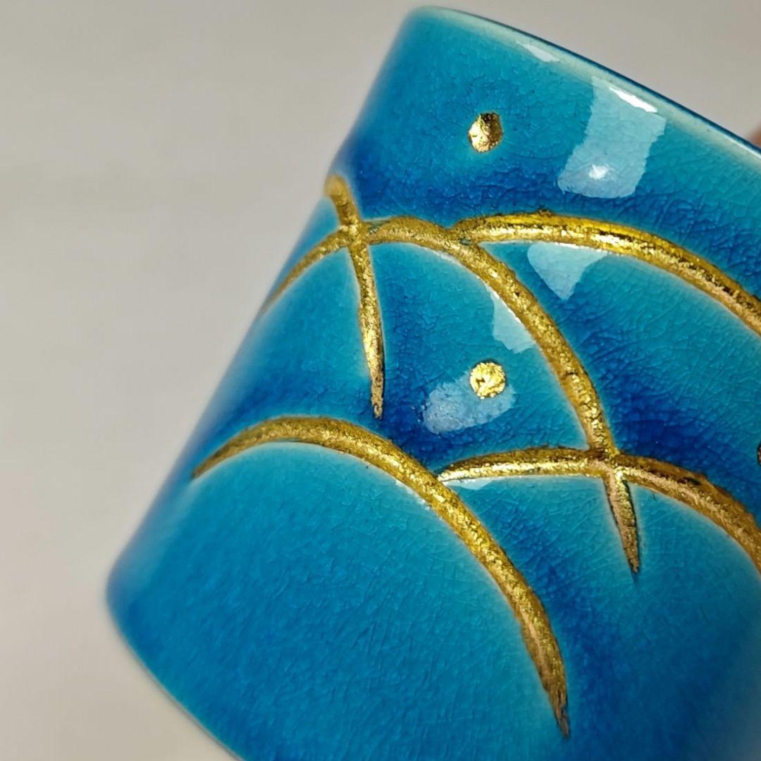 イ679 蓋置『永楽善五郎造』『交趾　露芝　蓋置　共箱』茶道具