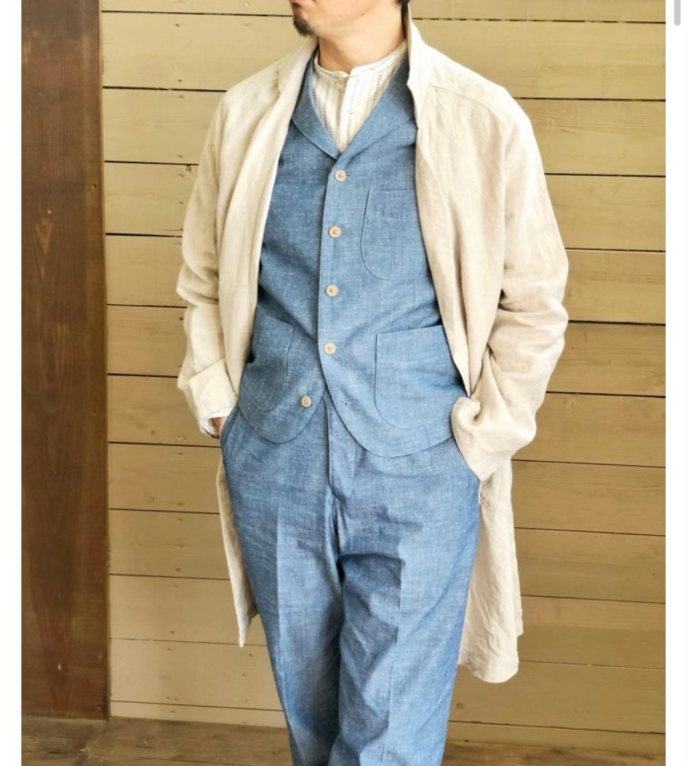 【ORGUEIL】 リネン100% ガウンコート