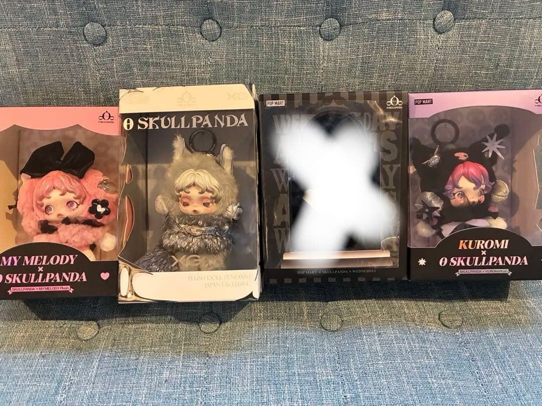 新品 popmart 限定品 スカルパンダ skull panda 4種類セット