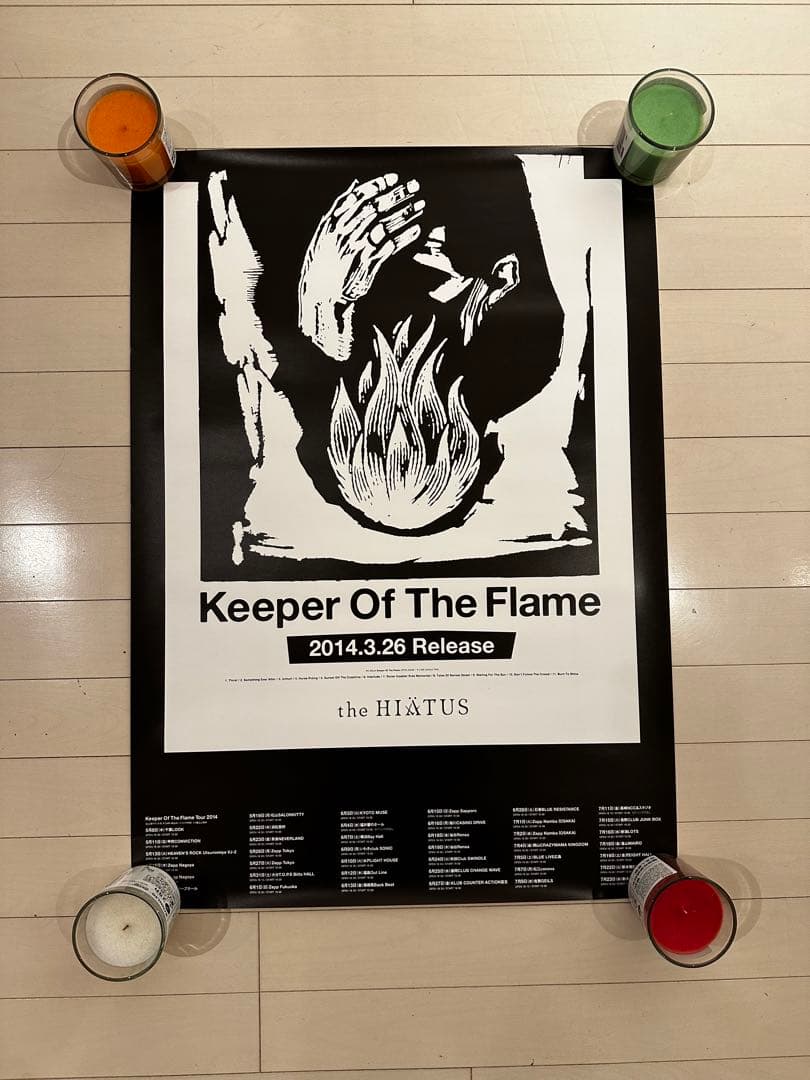 折線無　the HIATUS B2ポスター　4th ハイエイタス　細美武士