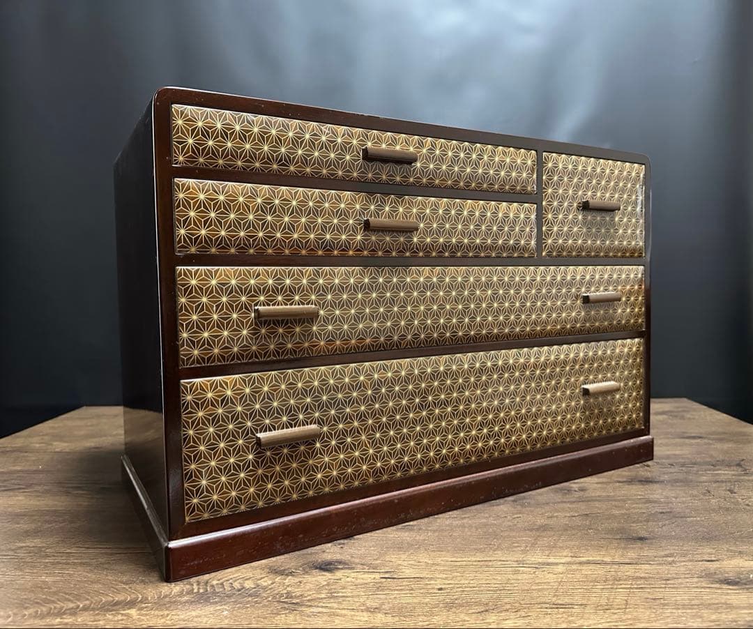 【伝統工芸】箱根細工 木象嵌 寄木家具　箱根寄木細工