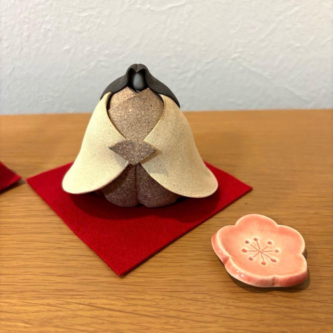 永田みどり　陶雛セット　ナチュラン限定　古陶里　ひなまつり