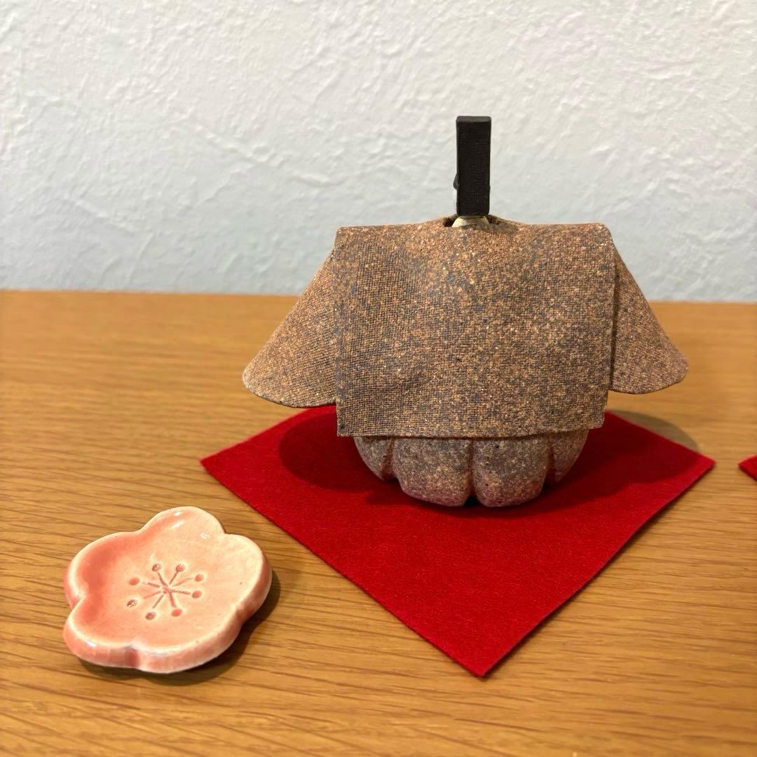 永田みどり　陶雛セット　ナチュラン限定　古陶里　ひなまつり