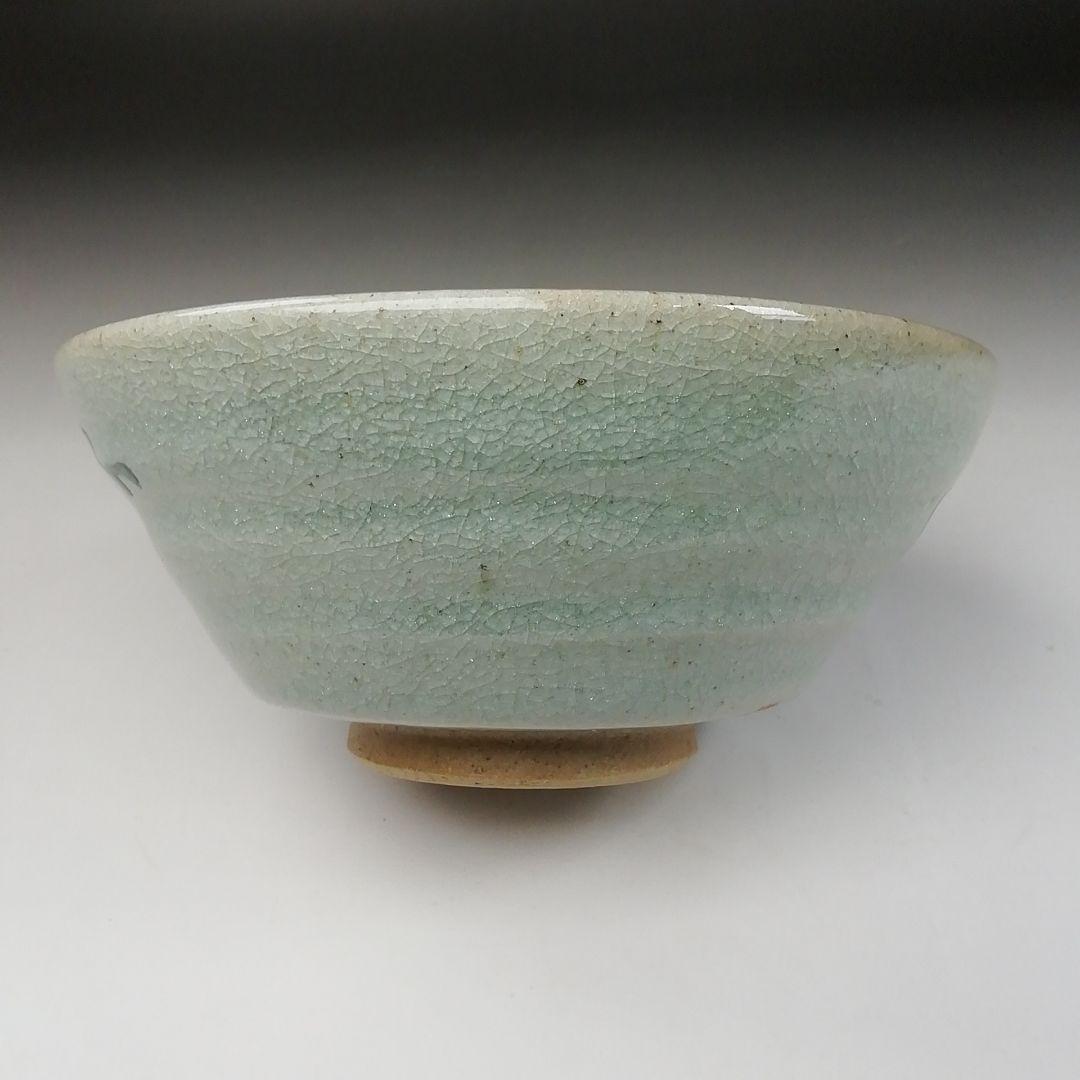 Ｔ１４１　茶碗　『渋草焼』『花鳥』『渋草柳三』　共箱　抹茶碗　茶道具