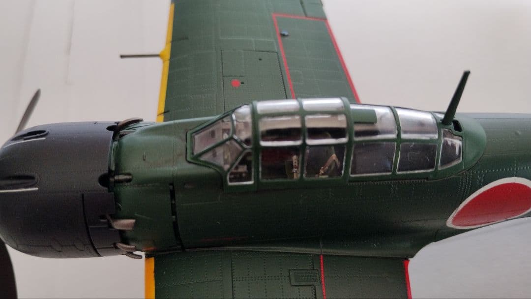 プラモデル完成機　1/48　零戦52型甲(三菱製)