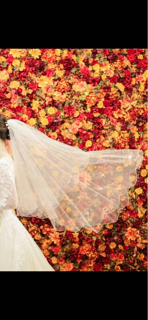 tveir クラウディア ウェディングベール ビーズ刺繍付き