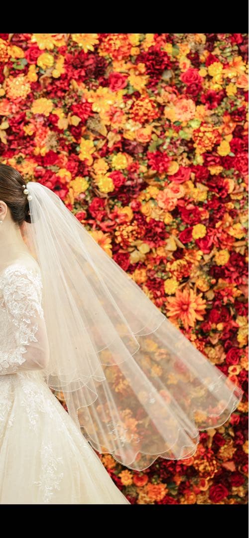 tveir クラウディア ウェディングベール ビーズ刺繍付き