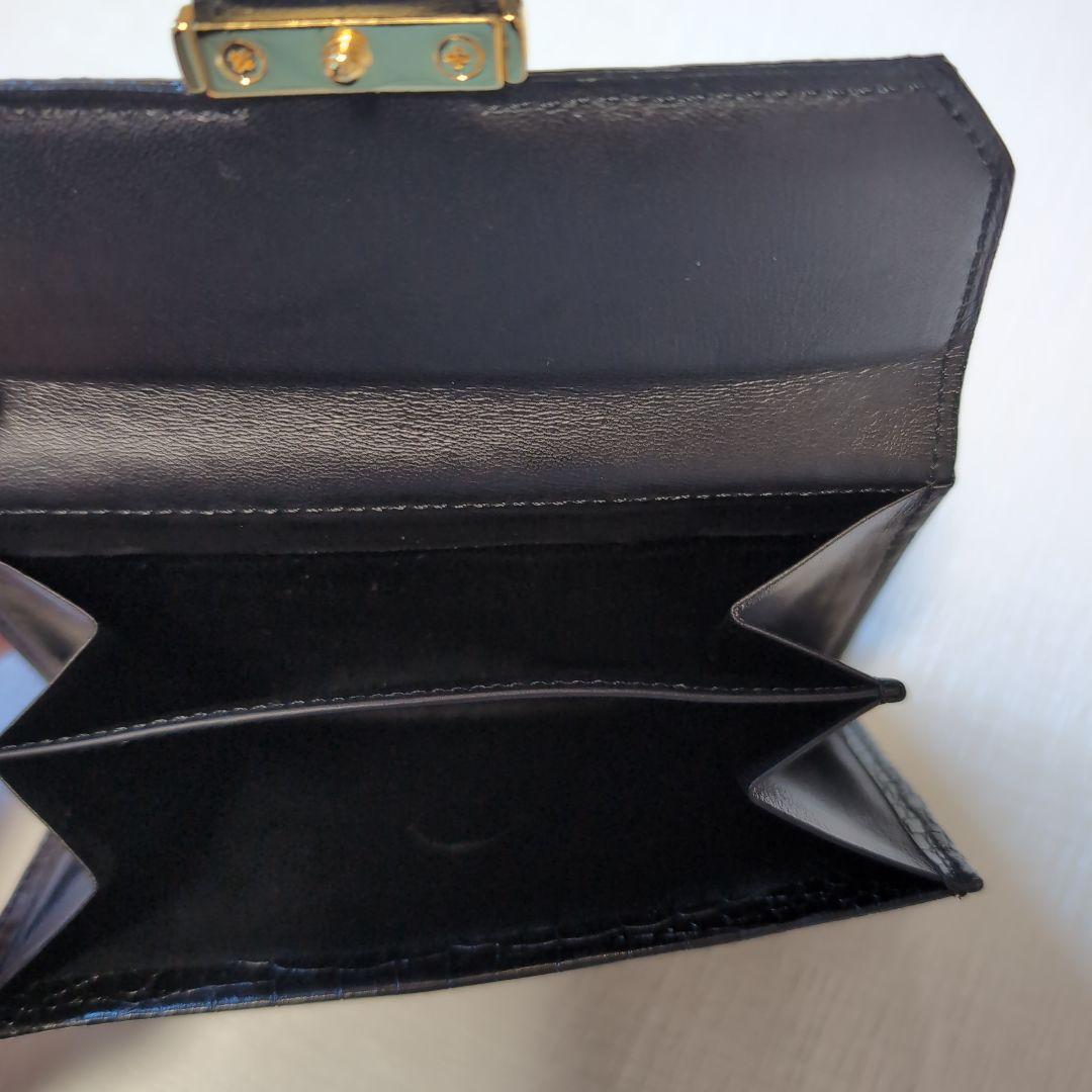 YVES SAINT LAURENT ブラック二つ折り財布