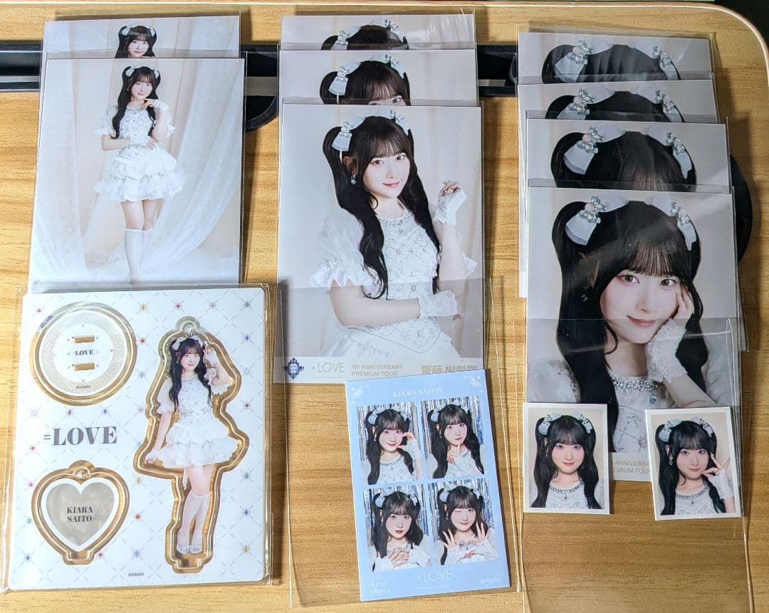 ＝LOVE イコラブ 斎藤樹愛羅 生写真 アクスタ ID 4カット 直筆