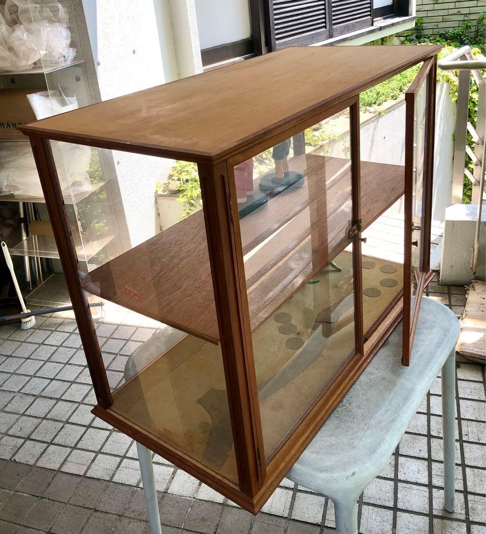 アンティーク風 店舗什器 ガラスケース ショーケース 英国風 横浜市引き取り限定