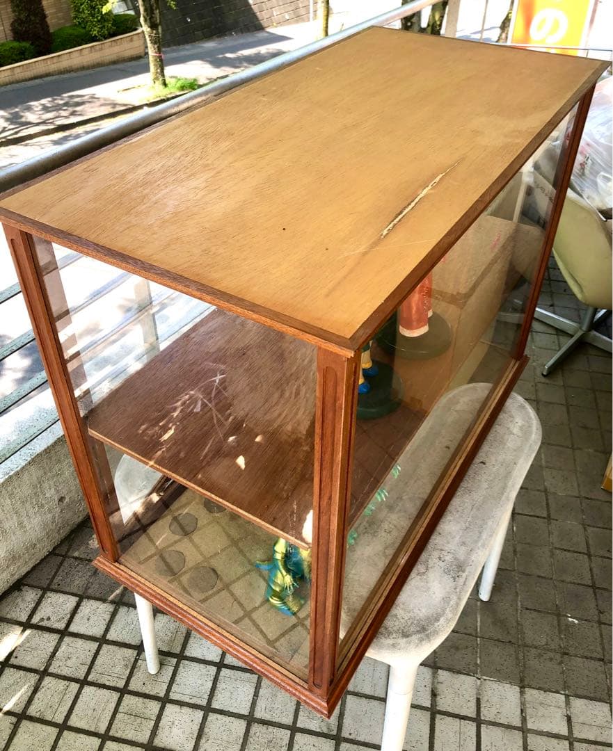 アンティーク風 店舗什器 ガラスケース ショーケース 英国風 横浜市引き取り限定