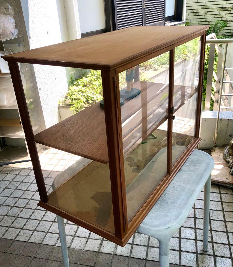 アンティーク風 店舗什器 ガラスケース ショーケース 英国風 横浜市引き取り限定