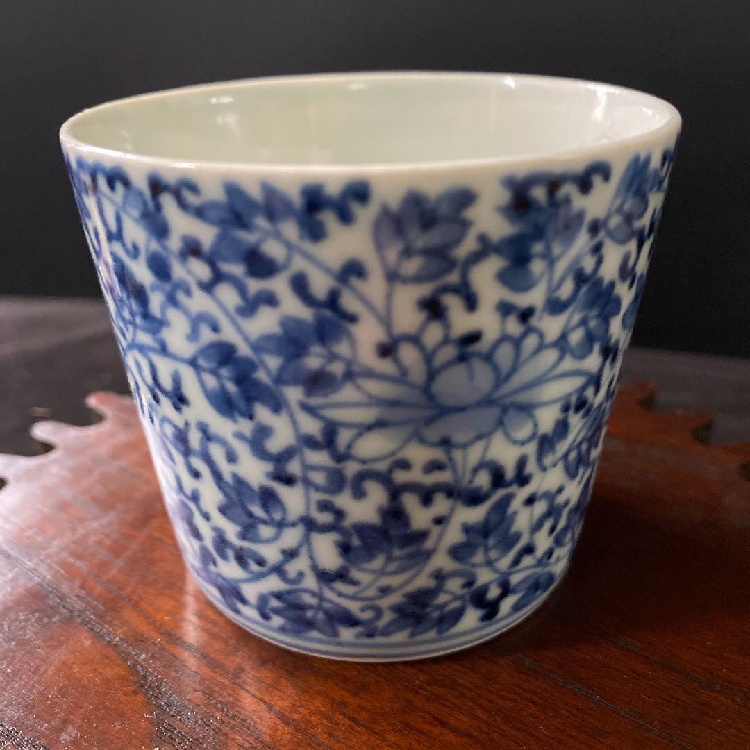 大幅お値下げ！希少。花唐草、蕎麦猪口、そばチョコ⭐️古伊万里、江戸中期⭐️