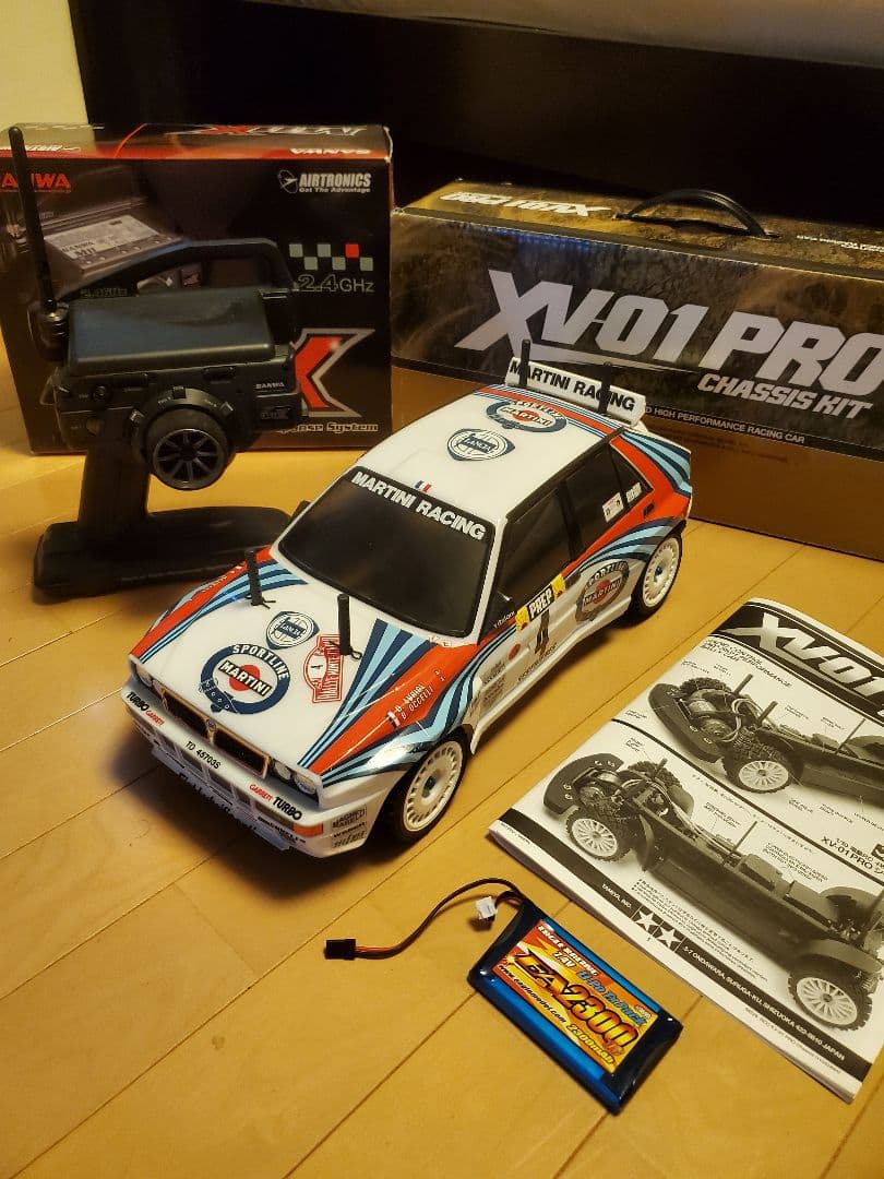 タミヤ XV-01 PRO ロングダンパー仕様 送、受信機、メカ付きセット