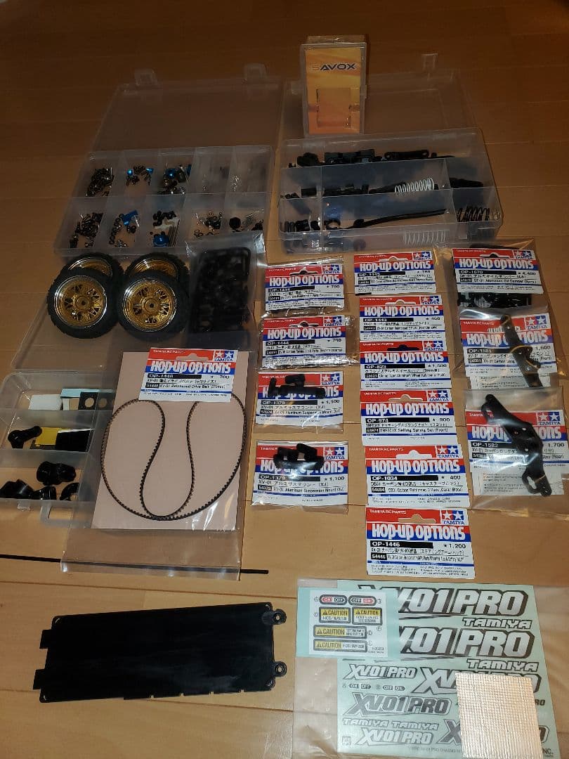 タミヤ XV-01 PRO ロングダンパー仕様 送、受信機、メカ付きセット
