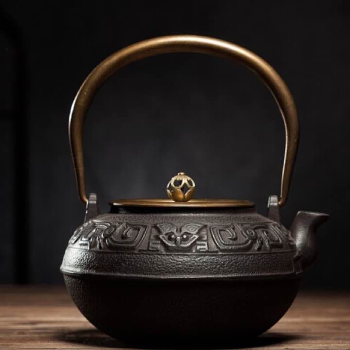 YZ 鉄器 急須 伝統工芸 手作り 鉄分補給 鉄瓶　002